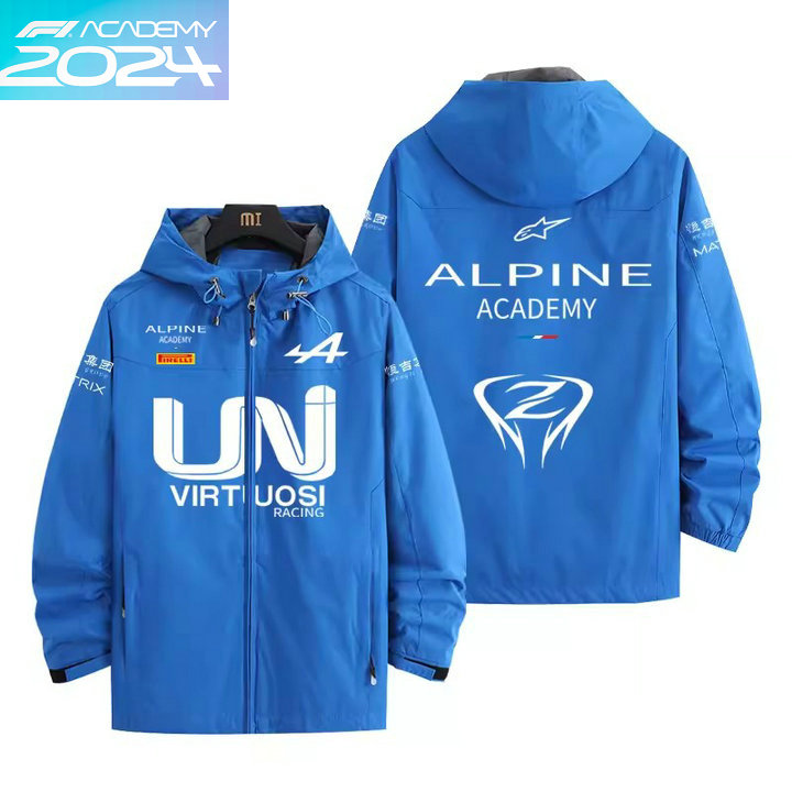 2024 Veste Alpine F1 Team Academy Coupe-vent Imperméable Homme